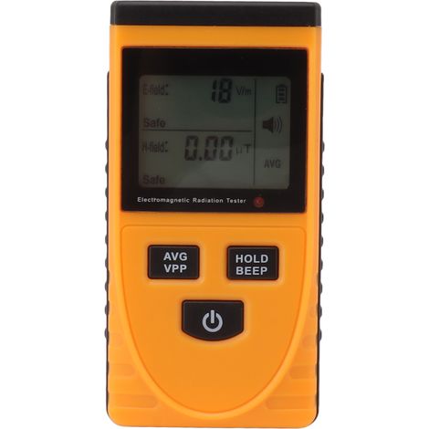 Détecteur de rayonnement électromagnétique avec alarme, écran LCD, testeur de champ électromagnétique pour appareils électriques (1/5)
