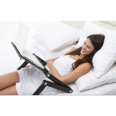 Support de Table multi fonctionnel ergonomique portable Mobile pour bureau lit canapé Portable ordinateur portable Table pliable pou (1/4)