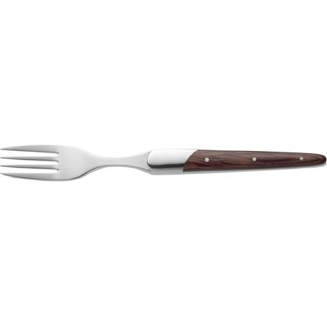 Fourchette à steak manche bois de rose 22,5 cm CARLOS lot de 6 - Was Germany (1/2)