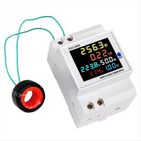 Adatto per contatori di energia D52-2066, monitor di consumo energetico su guida DIN, B
