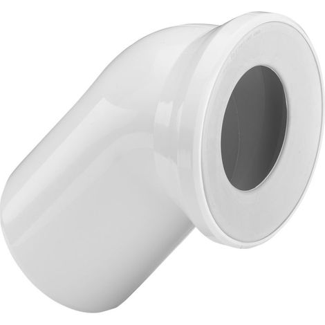 Viega WC Anschlussbogen 45 Grad 3812 in DN100 Kunststoff weiss (1/4)