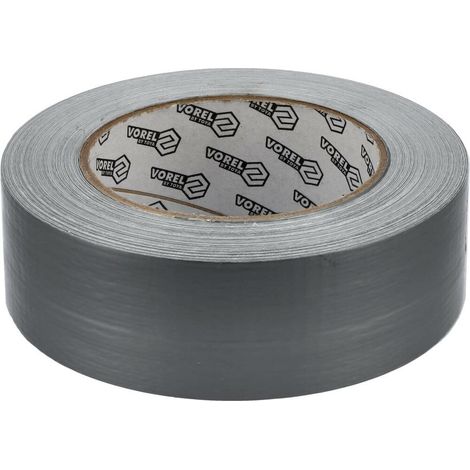 Cinta adhesiva Vorel 75239, 50 m, ideal para sellado y reparación, alta resistencia, versátil y fácil de usar, perfecta para aplicaciones industriales y domésticas.