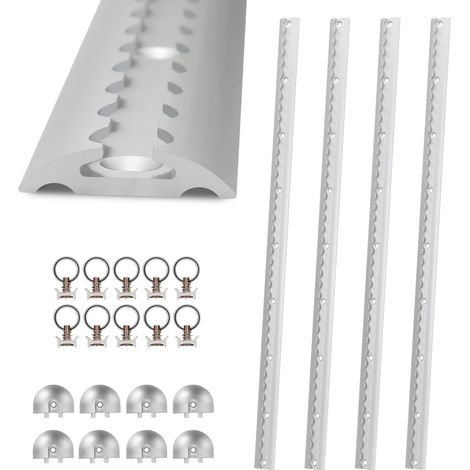 Binario di fissaggio. set di binari. alluminio. fissaggio del carico. 4×1M