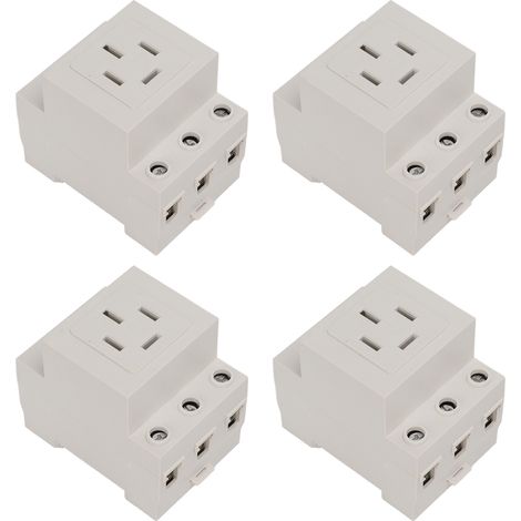 Minuterie de prise ignifuge, capacité de surcharge élevée, installation facile, prise électrique 440VAC 30‑416 (Lot de 4) (1/5)