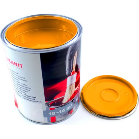 Melonengelbe Farbe RAL 1028 Nopolux Wilckens Granit 1-Liter-Dose (1/3)