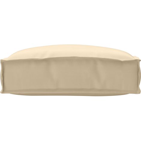 Coussin d'extérieur，Coussin pour assise de palette Beige 50 x 50 x 12 cm CFW758998 (1/5)