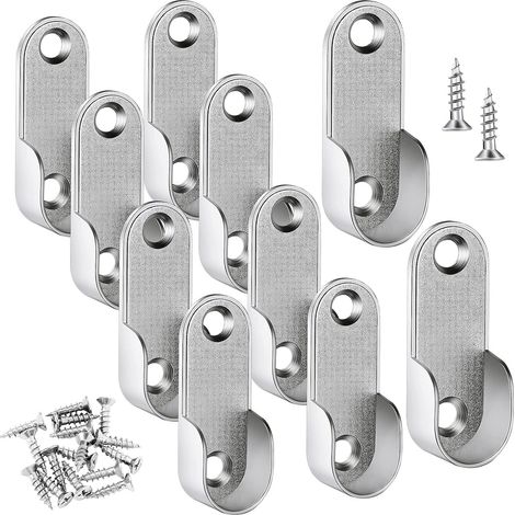 10 Pièces Tringle de Rail de Suspension Ovale pour Tige de 16 mm (1/5)