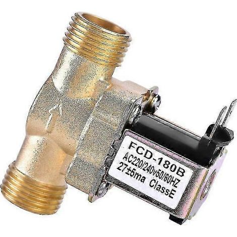 Électrovanne magnétique 220 V CA normalement fermée en laiton (1/4)