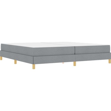 Maison Exclusive - Cama tipo Box Spring con colchón Gris Claro 20