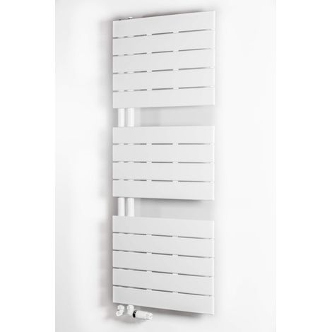 Luxrad Atakama Badezimmerheizkörper 1195 x 500 mm weiß (1/4)