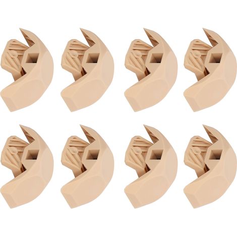 Lot de 8 connecteurs d'angle en plastique à 90° et 45° pour la fabrication de meubles, étagères et cadres, travaux de menuiserie. (1/5)