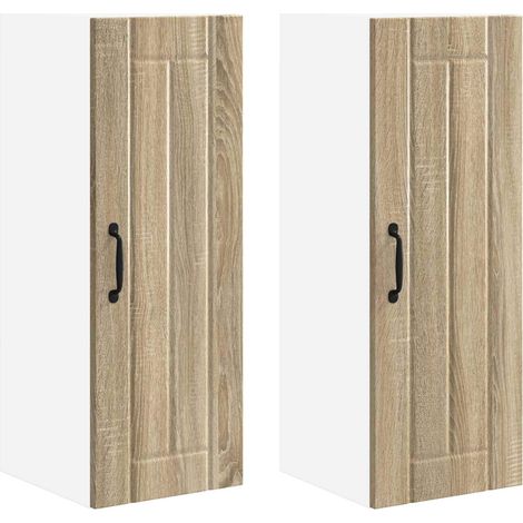 Maison Exclusive - Armario de Pared LUCCA 2 pcs Roble Sonoma 30 x