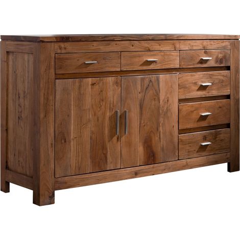 Sideboard Akazie 150x45x90 golden honey lackiert SHAMAN 40