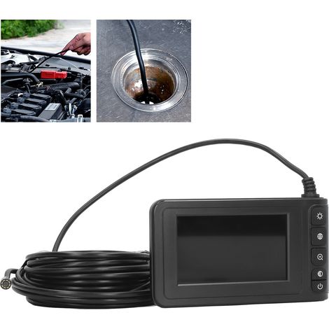 Caméra de canalisation haute définition avec écran, objectif 8 mm, détecteur de dépôts de carbone pour la réparation automobile, endoscope visuel industriel (1/5)