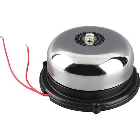 Sonnette d'école électrique en acier inoxydable, 220V, 100mm/4 pouces, 10W, Type de frappe intérieure pour alarme incendie, carillon polyvalent, sonnette forte (1/5)