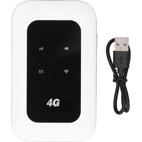 Routeur WiFi, Point D'accès WiFi Mobile 4G LTE avec Emplacement pour Carte SIM, Appareils de Routeur Internet Portables Débloqués 150 Mbps pour Les Voyages, jusqu'à 10 (1/5)