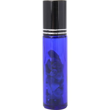 Flacon rouleau professionnel en verre bleu 10 ml, huile essentielle, bille veinée bleue, portable et simple (1/5)