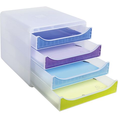 EXACOMPTA Schubladenbox Chromaline