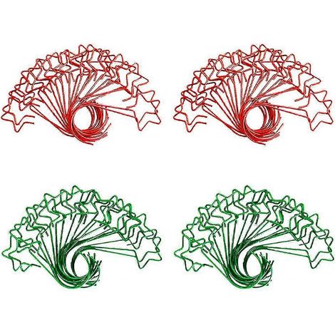 80 Stück sternförmige Ornamenthaken zum Aufhängen von Weihnachtsbaumschmuck, Bastelhaken, Strumpfhaken, Weihnachtskugeln, Partydeko-Zubehör, Stil 2 (1/5)