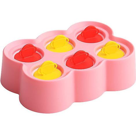rose-moule Glace Rectangulaire 6 Compartiments Pour Mini Sucettes En Plastique De Qualit Alimentaire (1/5)