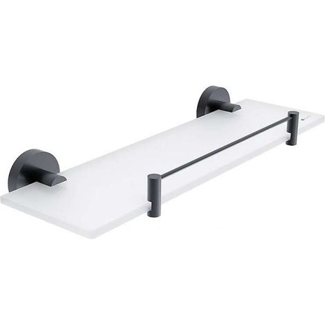 Nimco Unix - Ablage, 40 cm, Glas matt/schwarz matt UNC 13091BX-40-90 (1/2)