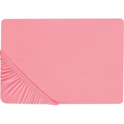 Fitted Sheet JANBU Cotton 200 x 200 cm Coral (1/5)