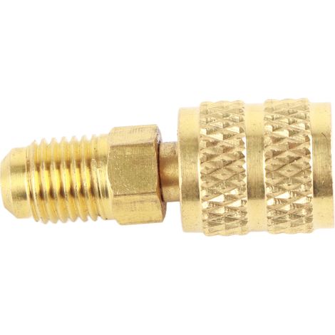 Adaptateur de Tuyau SAE Mâle 1/4" vers Femelle 5/16" - pour Systèmes R410A et Climatisation