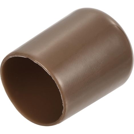 25pcs Embouts en Caoutchouc, 22 mm ID Vis Filetage Protecteur en PVC Embouts de Protection Flexible pour Tube Métallique, Câbles, Fils, Tige, Écrou et Cache Boulon, Brun (1/5)