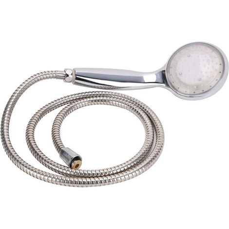 Douche lumineuse LED A6, lumière multicolore à changement automatique, alimentée par l'eau, sans piles, pour salle de bain, économie d'eau, installation facile (1/5)