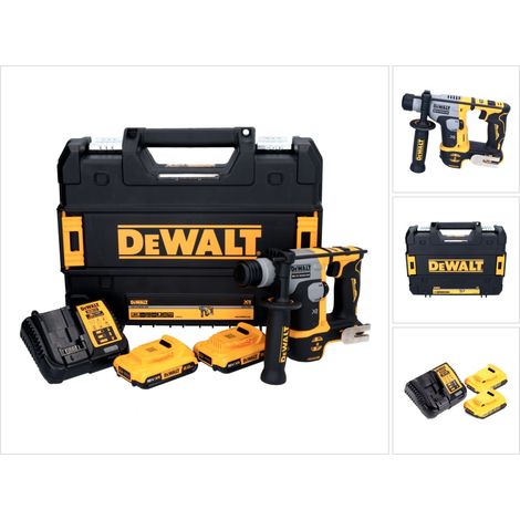 Trapano a percussione a batteria DeWalt DCH 172 D2 18 V 16 mm 1,4 Joule SDS plus Brushless + 2x batteria ricaricabile 2,0 Ah + caricatore + TSTAK (1/5)