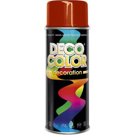 Bombe peinture aerosol Vernis déco en spray 400ml RAL 3020 rouge