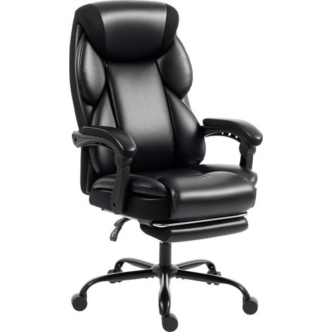 Adjustable Office Chair, with Footrest, 78.5 x 67 x 116 cm, Black (1/5)