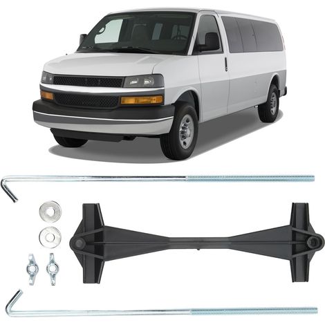 Kit de Fixation Universel pour Batterie Automobile avec Pinces 7in, Boulons de Maintien 10in et Crochets J (1/5)
