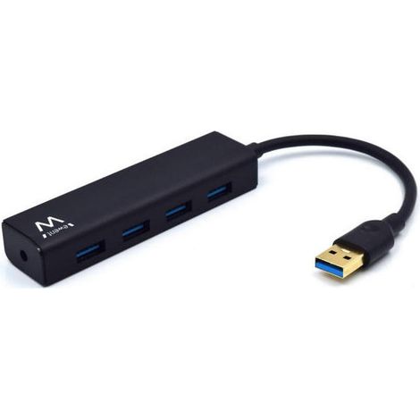 Hub USB Ewent EW1136 4 x USB 3.0 Negro (1/4)