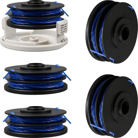 Lntyq Ersatz-Fadenspule für Freischneider RAC123 φ1,6 mm RAC122 für Ryo-bi RLT4027, 5132002671, RLT4125, RLT5027, (4 Spulen und 1 Abdeckung) (1/5)