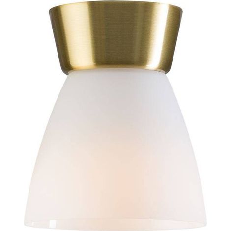 Belid Bizzo - Plafonnier encastré à 1 lumière en laiton, E27
