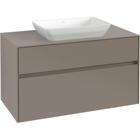VB Waschbeckenunterschrank Collaro C10900 1000x548x500mm Eckig Taupe (1/2)