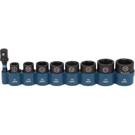 MAKITA E-16639 (9pc) 3/8" Impact socket set