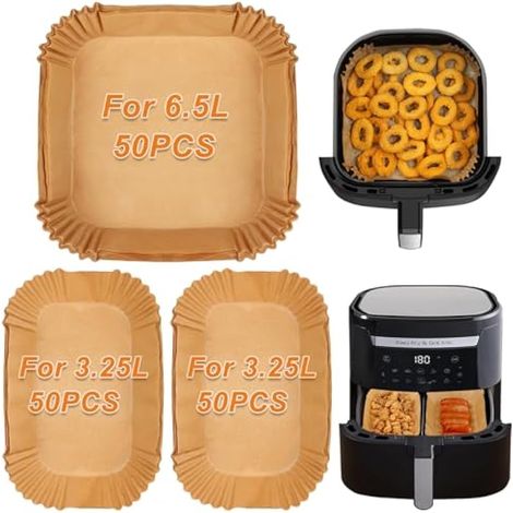 150 pièces de papier pour friteuse à air Tefal Easy Fry 6,5L ou 3,25L x2 Dual, jetables, accessoires pour tiroir flexible Tefal EY801827