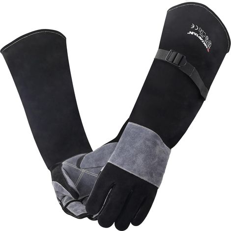 Gants de soudage en cuir 60 cm, Protection contre les morsures (1/5)