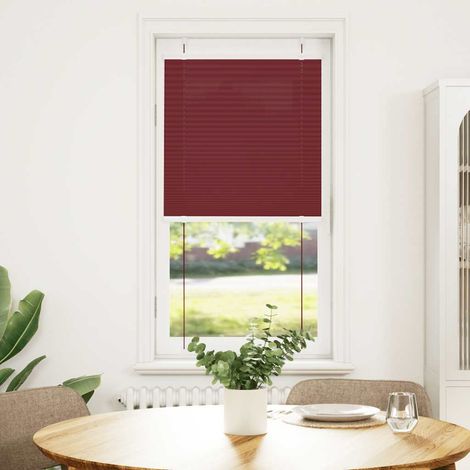 Maison Exclusive - Tenda Plissettata Rosso Bordeaux 55x150 cm Larghezza Tessuto