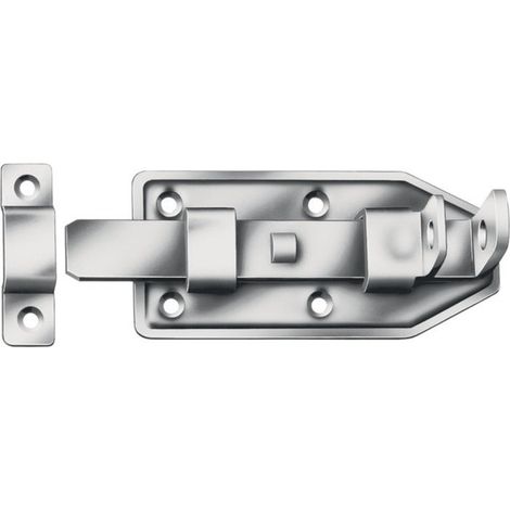 Verrou de porte longueur 120 mm largeur 56 mm acier inoxydable VORMAN