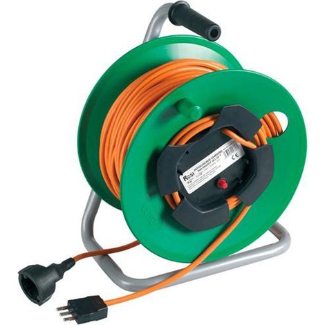 Rosi materiale elettrico prolunga avvolgicavo da giardino 20mt 3x1 16a gd14203vr