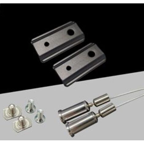Set Of 2 Pieces Wire Suspension Wires Magnetic Track System Out Of Wall Gf-sm (1/4)
