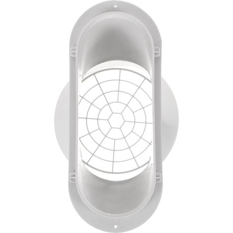 Adaptateur de Tuyau D'échappement et Filet en Plastique Facile à Installer avec Plate Effet de Ventilation Amélioré pour Climatiseur Compatible avec Climatiseurs Argentés (1/5)