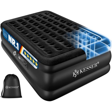 KESSER® Luftbett mit integrierter elektrischer Pumpe - Schwarz, Einzel