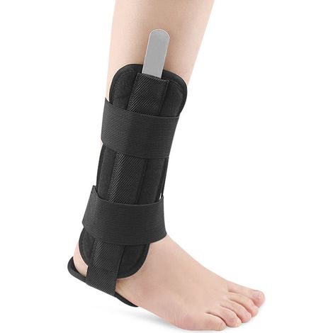 1 Attelle de cheville, stabilisateur rigide ajustable, protection entorse, support post-plâtre, homme et femme, sport (1/5)