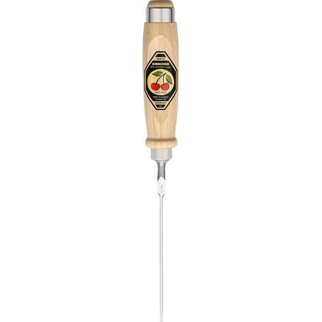 - Holzmeißel - Griff aus Hainbuche - 2 mm abgeschrägte Klinge - Traditionelle Holzbearbeitung - Beige/Silber - 2 x 30 cm
