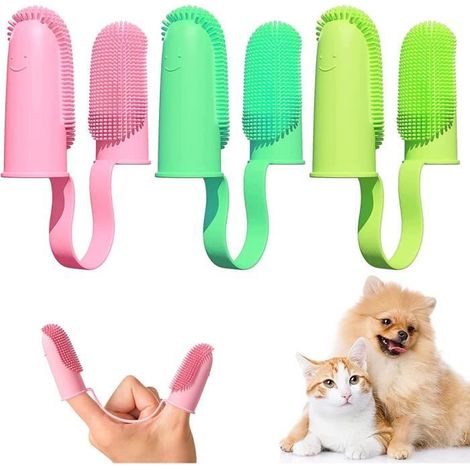 Brosse à Dents pour Chien Brosse à Dents pour Chien,Brosse à Dents pour Chien en Silicone,Brosse à Dents de Nettoyage pour Animaux.