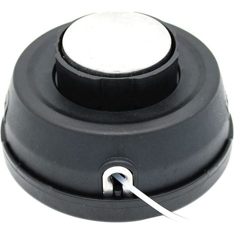 Tête de débroussailleuse universelle en aluminium, Accessoires pour Coupe-bordures, Tête de Coupe Débroussailleuse pour débroussailleuse à tige droite (1/4)